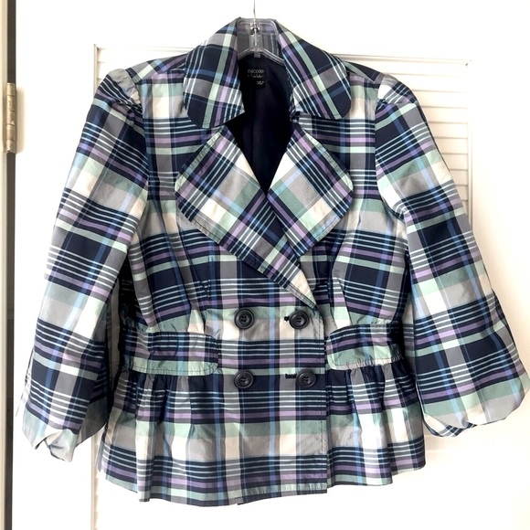 Nicole by Nicole Miller Jackets & Blazers - NICOLE by NICOLE MILLER Plaid Jacket EUC!